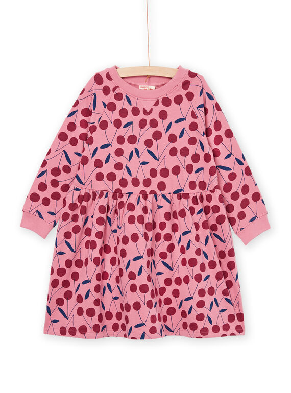 Vestido de muletón con estampado de cereza PAJOROB3 / 22W901B3ROBD318