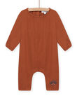 Mono marrón de gasa de algodón para recién nacido MOU1COM2 / 21WF0542CBLI810