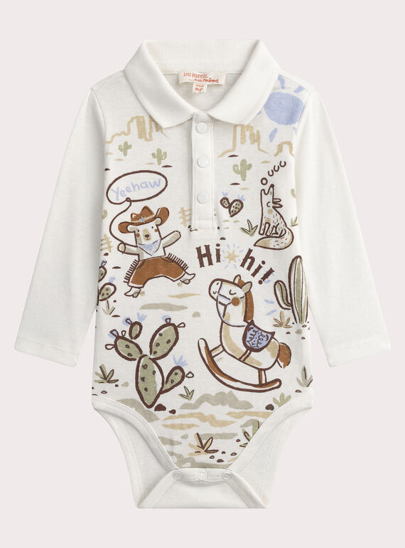 Body para bebé niño color avellana WULANBOD / 25SG1042BOD001