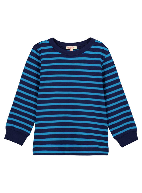Camiseta Manga larga de rayas Turquesa GOJOTIRIB3 / 19W90242D32C200