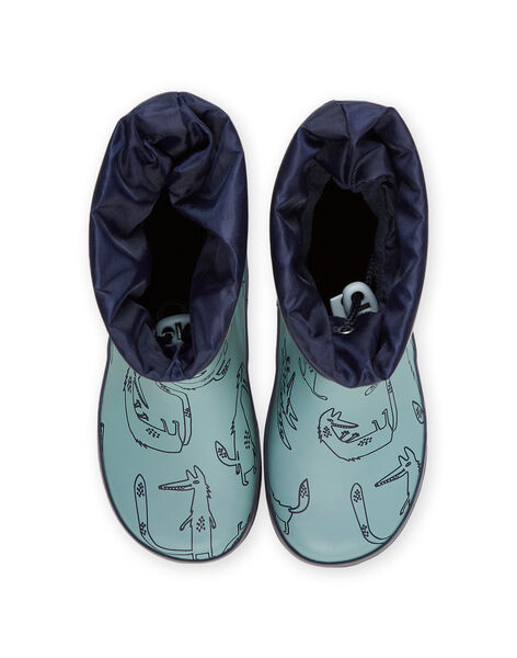 Botas de agua con estampado de zorro POPLUIFOX / 22XK3611D0CC218