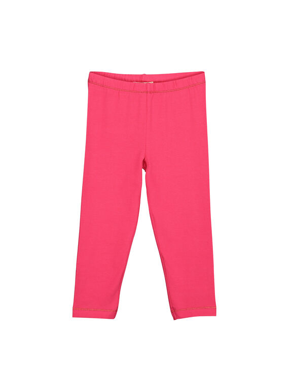 Leggings de color rosa para niña FYAJOLEG10 / 19SI01G4D26304