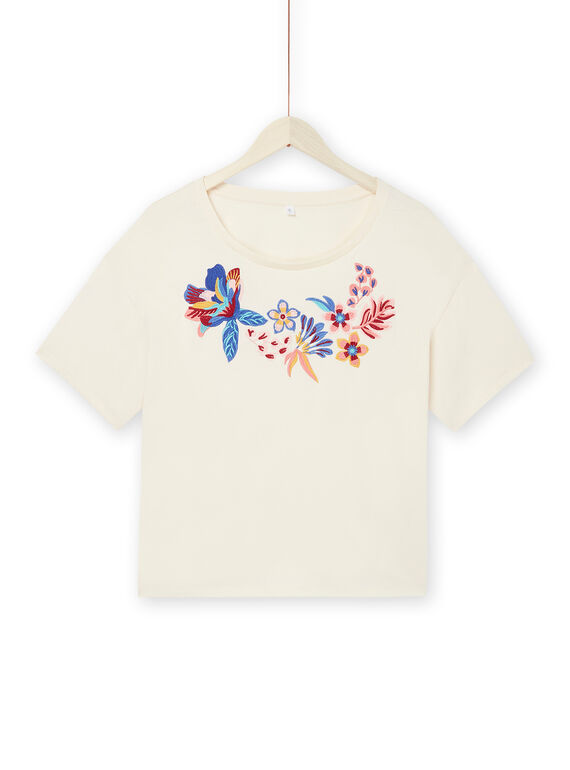 Camiseta de manga corta color crudo RAMUMTI1 / 23S993G1TMC003