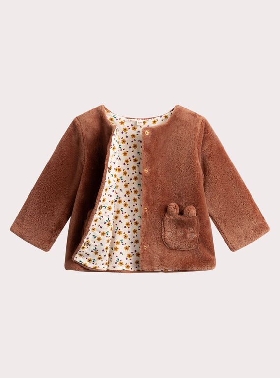 Cárdigan reversible de manga larga para niña  VIBACAR3 / 24WG09Q2CAR821