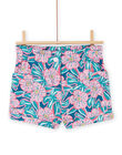 Short azul y rosa para niña NAFICSHORT1 / 22S901U3SHO715