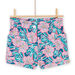 Short azul y rosa para niña
