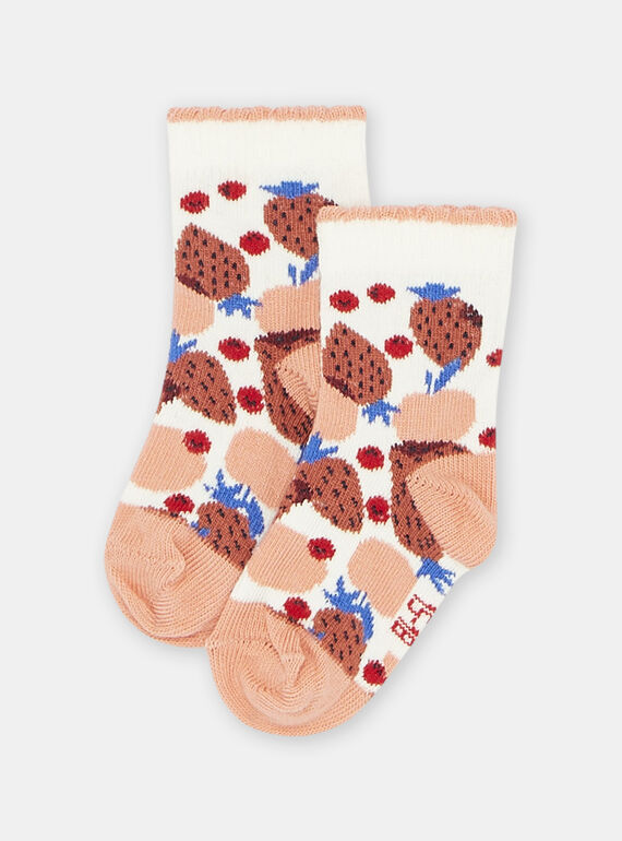 Calcetines multicolor con estampado de frutas para bebé niña SYIFORSOQ / 23WI09B3SOQ003