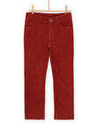 Pantalón de tela rojo POJOPAVEL3 / 22W902C1PAN050