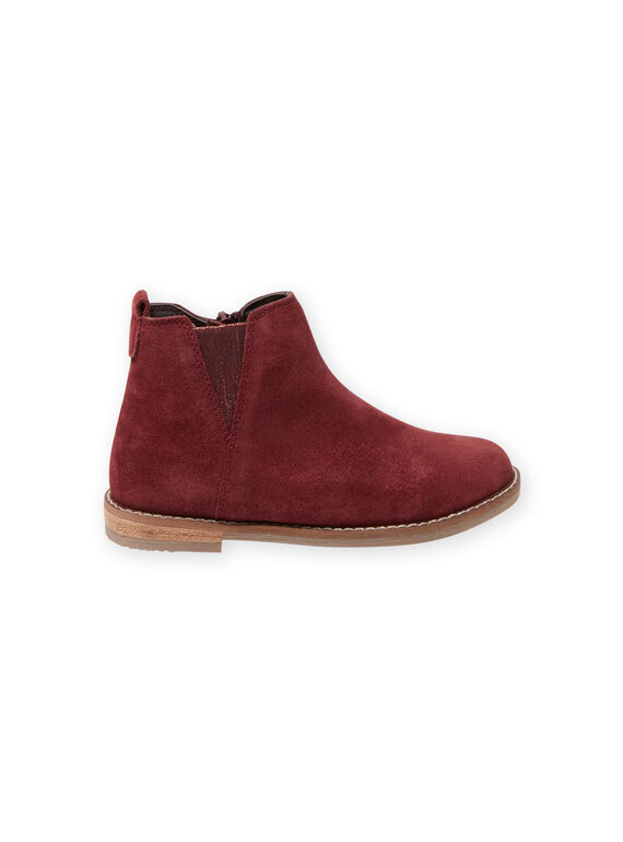 Botines de color borgoña para niña MABOOTVIN / 21XK3573D0D719