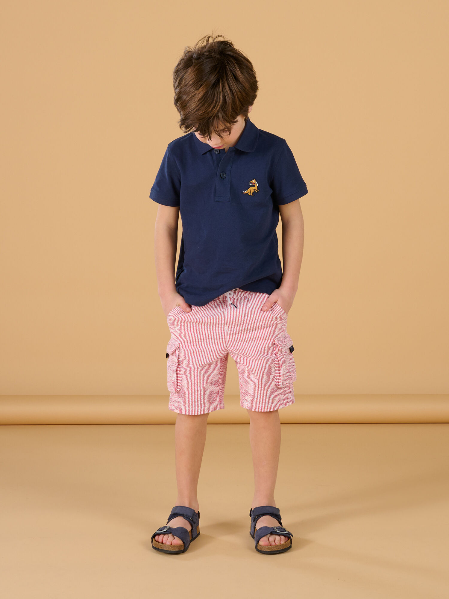 Bermudas shop rojas niño