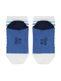 Calcetines cortos de rayas de color azul JYOPOESOQ / 20SI02G1SOQ000
