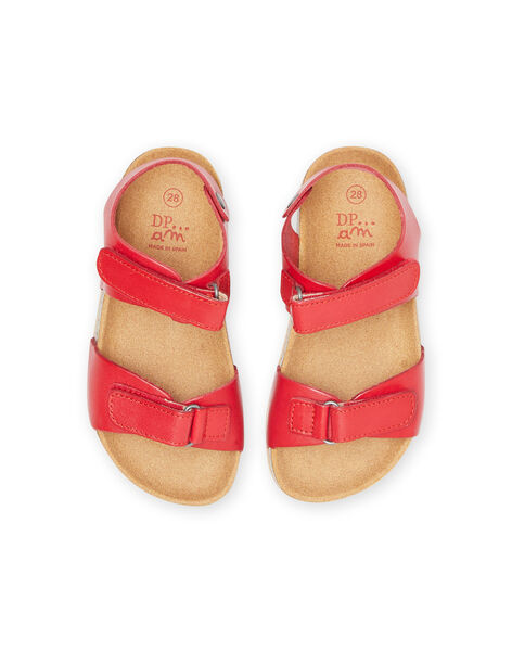 Sandalias rojas para niño NONUEMMANUEL / 22KK3641D0E050