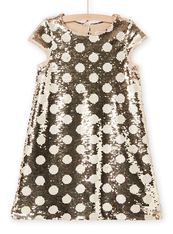 Vestido con estampado de lunares de lentejuelas RASOROB2 / 23S90121ROBK008