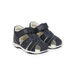 Sandalias de piel azul marino para bebé niño