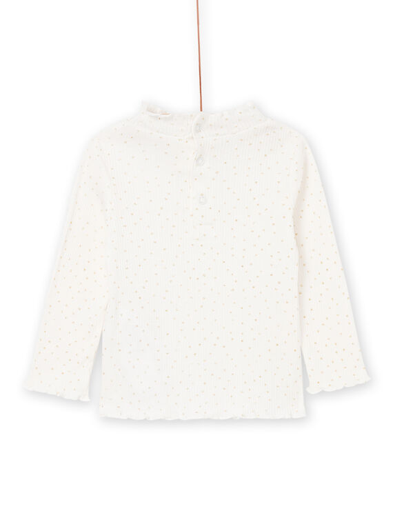 Jersey fino de punto de canalé crudo PIJOSOUPRIB2 / 22WG09C2SPL001
