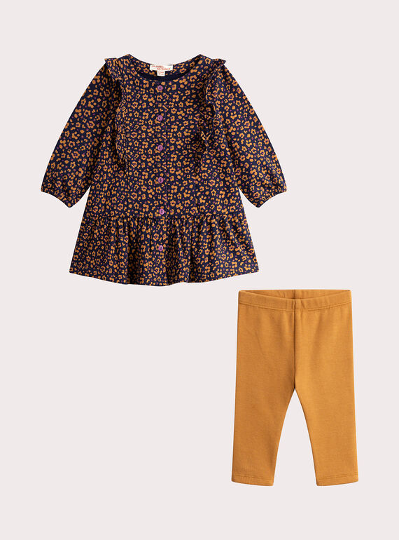Conjunto con estampado fantasía para bebé niña VIKOENS / 24WG0931ENSC205