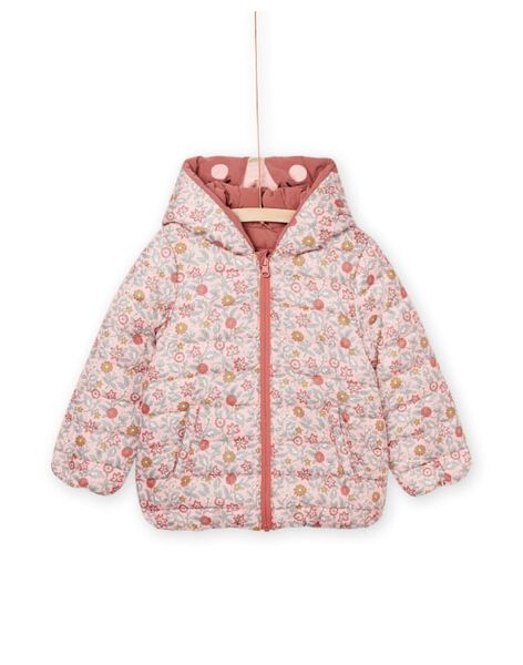Anorak con capucha reversible por un lado y con estampado floral por el otro PAFOXDOUNE / 22W901F3D3ED321