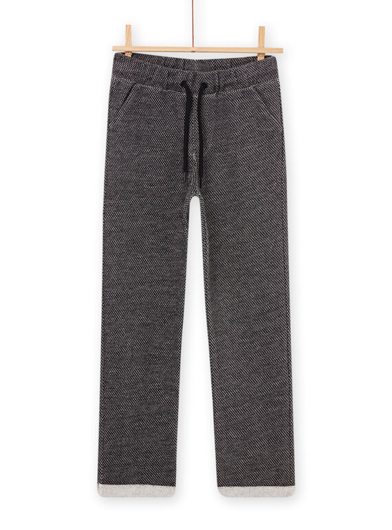 Pantalón con vuelta y cintura elástica de color gris POKAJOG / 22W902L1JGB090