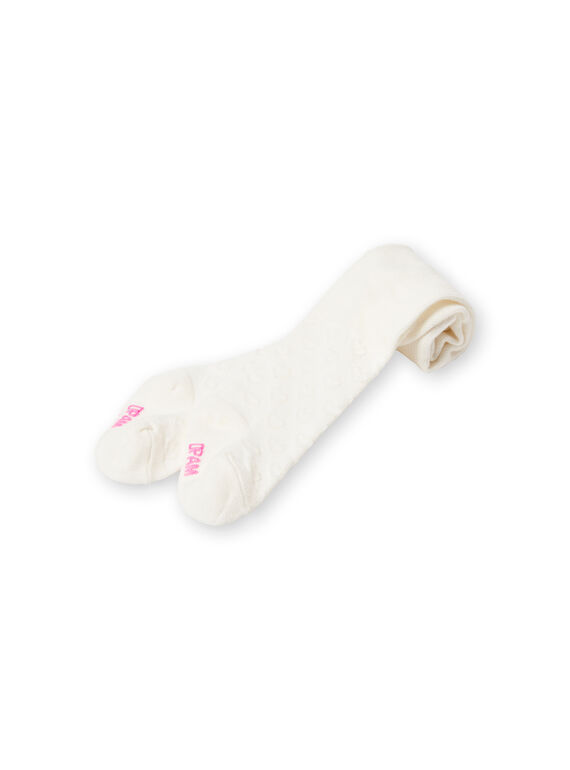 Leotardos de color blanco roto para bebé niña LYIESCOL7 / 21SI0963COLA001