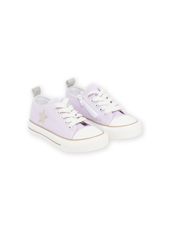 Zapatillas de tela malva con estampado de estrella RATOILMAUV / 23KK3574D16328
