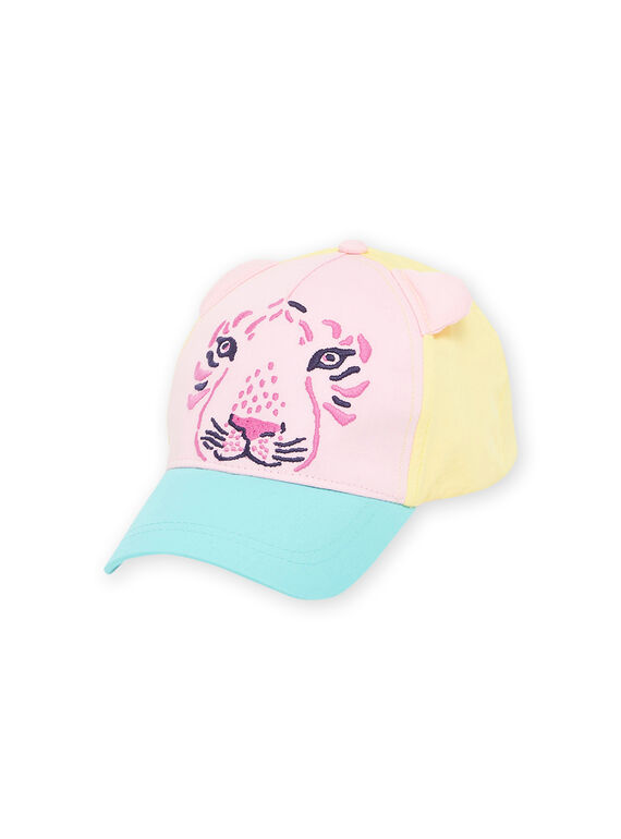 Gorra colorblock con estampado de cara de tigre RYACAP7 / 23SI01C5CHAD315