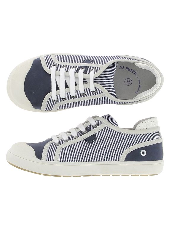 Boys' canvas trainers CGTENBAT / 18SK36O4D16C218