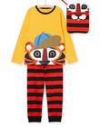 Pijama largo con estampado de tigre 3 prendas PEGOPYJMAN3 / 22WH1263PYGB114