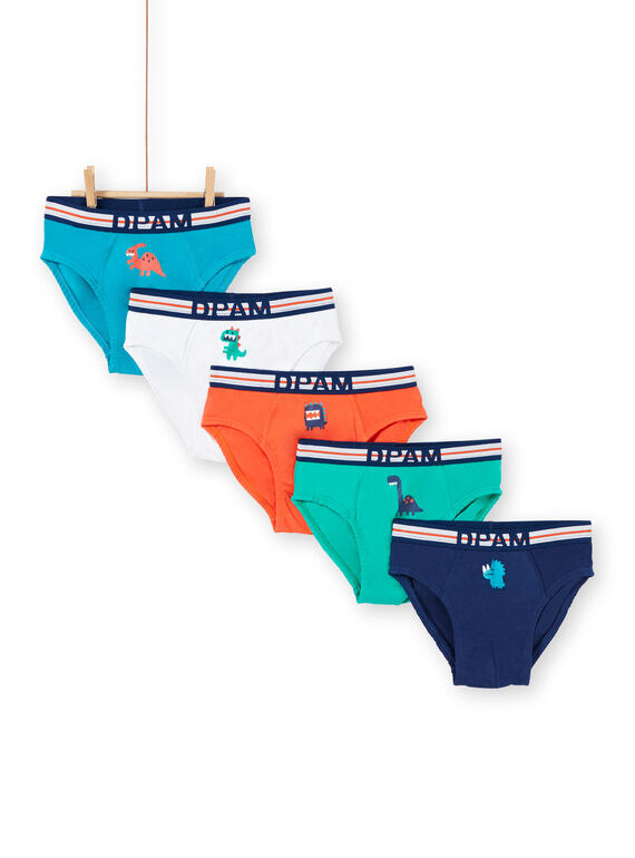 Pack de 5 slips con estampado de dinosaurio para niño LEGOSLISEM / 21SH1221D5L630