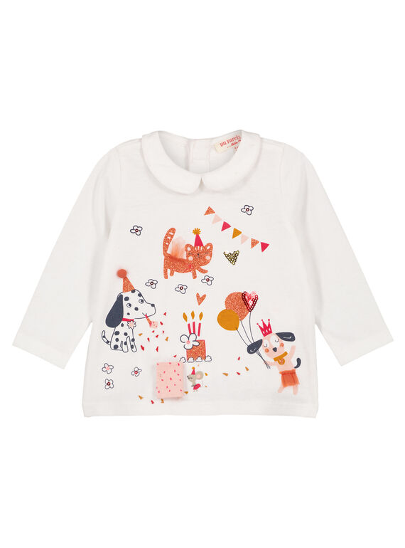 Camisita con dibujo para niña recién nacida GISANBRA / 19WG09C1BRA001