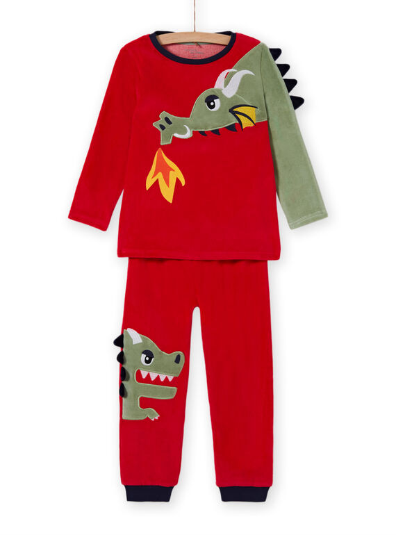 Pijama de camiseta y pantalón con estampado de dragón para niño MEGOPYJDRA / 21WH1287PYJF504