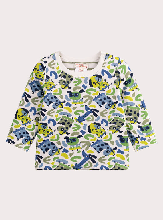 Camiseta reversible de manga larga para bebé niño VUGATEE2 / 24WG1011TML001