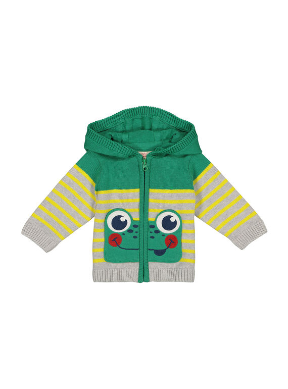 Cárdigan con cremallera y capucha para bebé niño FUCAGIL / 19SG10D1GIL099