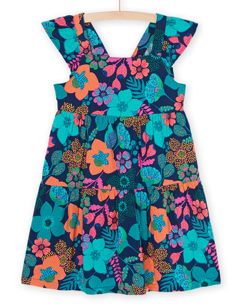 Vestido multicolor con tirantes avolantados RAJOROB7 / 23S90192ROBC211