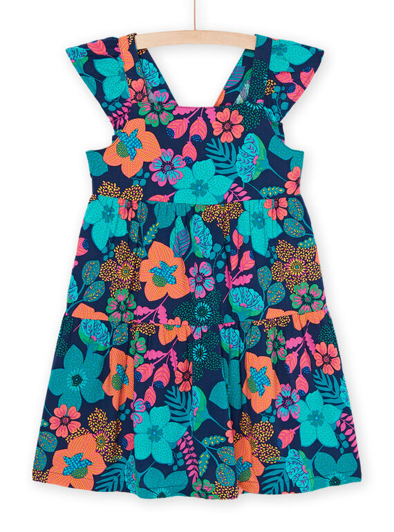 Vestido multicolor con tirantes avolantados RAJOROB7 / 23S90192ROBC211