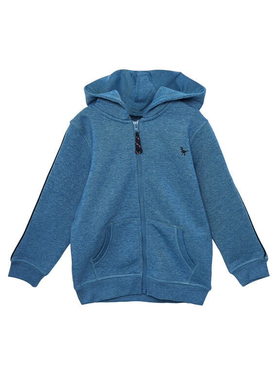 Sudadera de color azul jaspeado para niño JOJOJOH3 / 20S90254D33C206