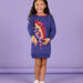 Vestido sudadera con estampado de arcoíris de lentejuelas