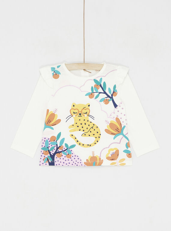 Camiseta de manga larga color crudo SILINTEE1 / 23WG09H1TML001