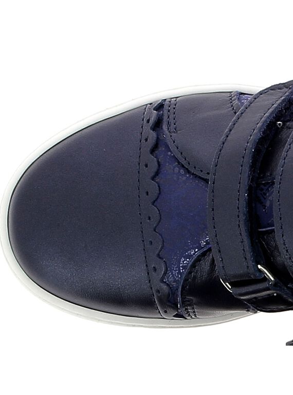 Girls' leather city trainers CFTENFANT / 18SK35W3D3G070
