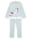 Pijama de camiseta y pantalón con dibujo unicornio PEFAPYJSNO / 22WH1133PYJ201