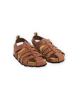 Sandalias de piel de color marrón RONUBROWN / 23KK3661SLB802