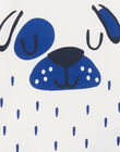 Camiseta de color crudo con dibujo de perro para bebé niño NUJOTI3 / 22SG10C3TMC001