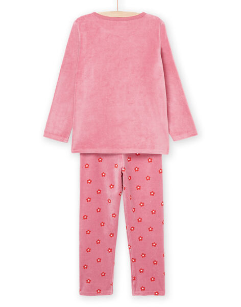Pijama de jersey y pantalón con estampado flores y gatos PEFAPYJGLA / 22WH1124PYJD318