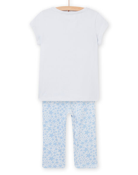 Pijama azul ártico para niña NEFAPYJWAV / 22SH11H6PYJC219