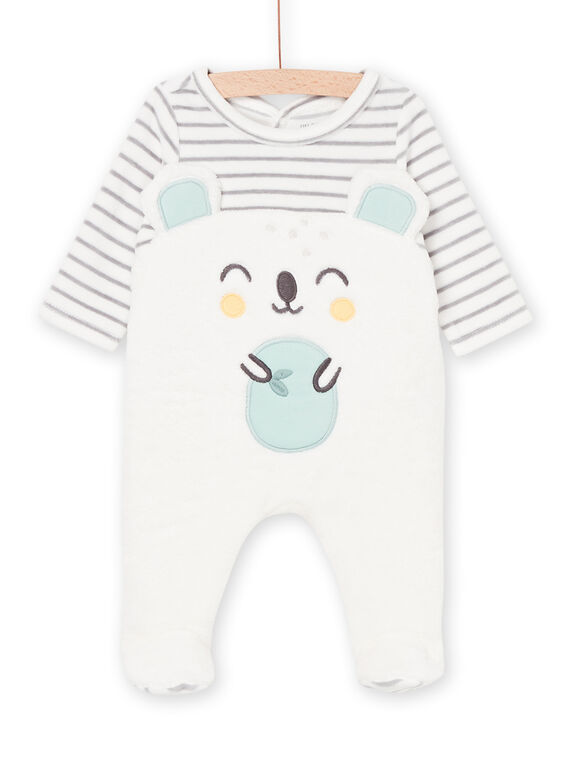 Pelele de rayas y dibujo de koala POU2GRE4 / 22WF0491GRE001