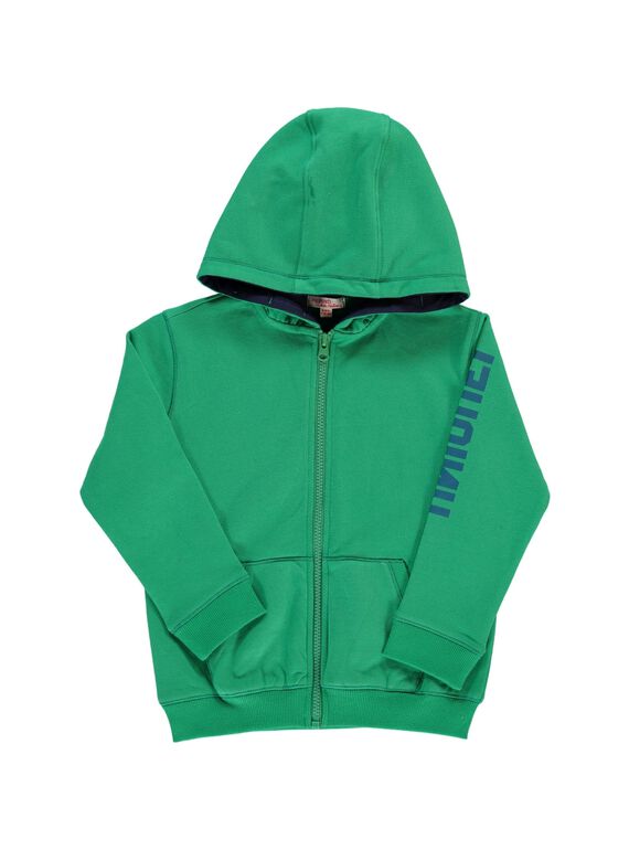 Boys' zipped hoodie DOJOGIMOL4 / 18W90234D28G612