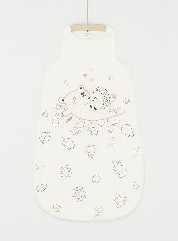 Saco de dormir blanco roto con estampado de animales SOU1GIG / 23WF4213TURA001