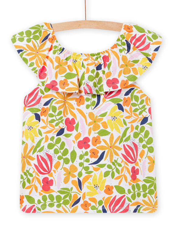 Camiseta de manga corta multicolor para niña 22S901T4TMC000