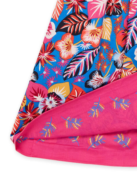 Vestido azul y rosa reversible RAJUNROB2 / 23S901U2ROBC209
