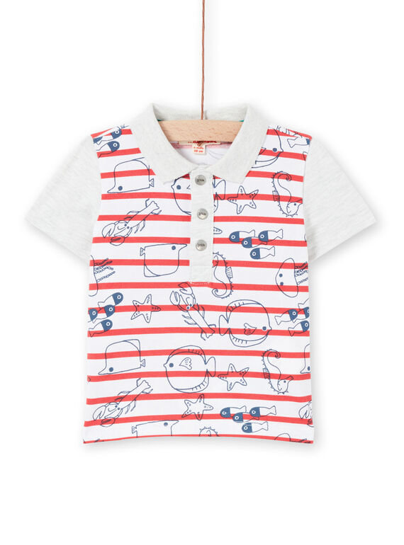 Polo de color crudo para bebé niño LUVIPOL / 21SG10U1POL001