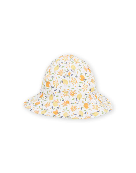 Sombrero blanco y amarillo para bebé niña NYIHOCHA / 22SI09C3CHA000
